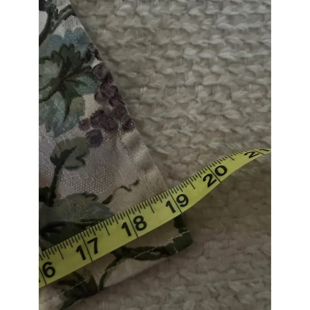 Set of 2 Waverly Garden Room Table Napkins Cotton India Grapes Vineyard Cottage